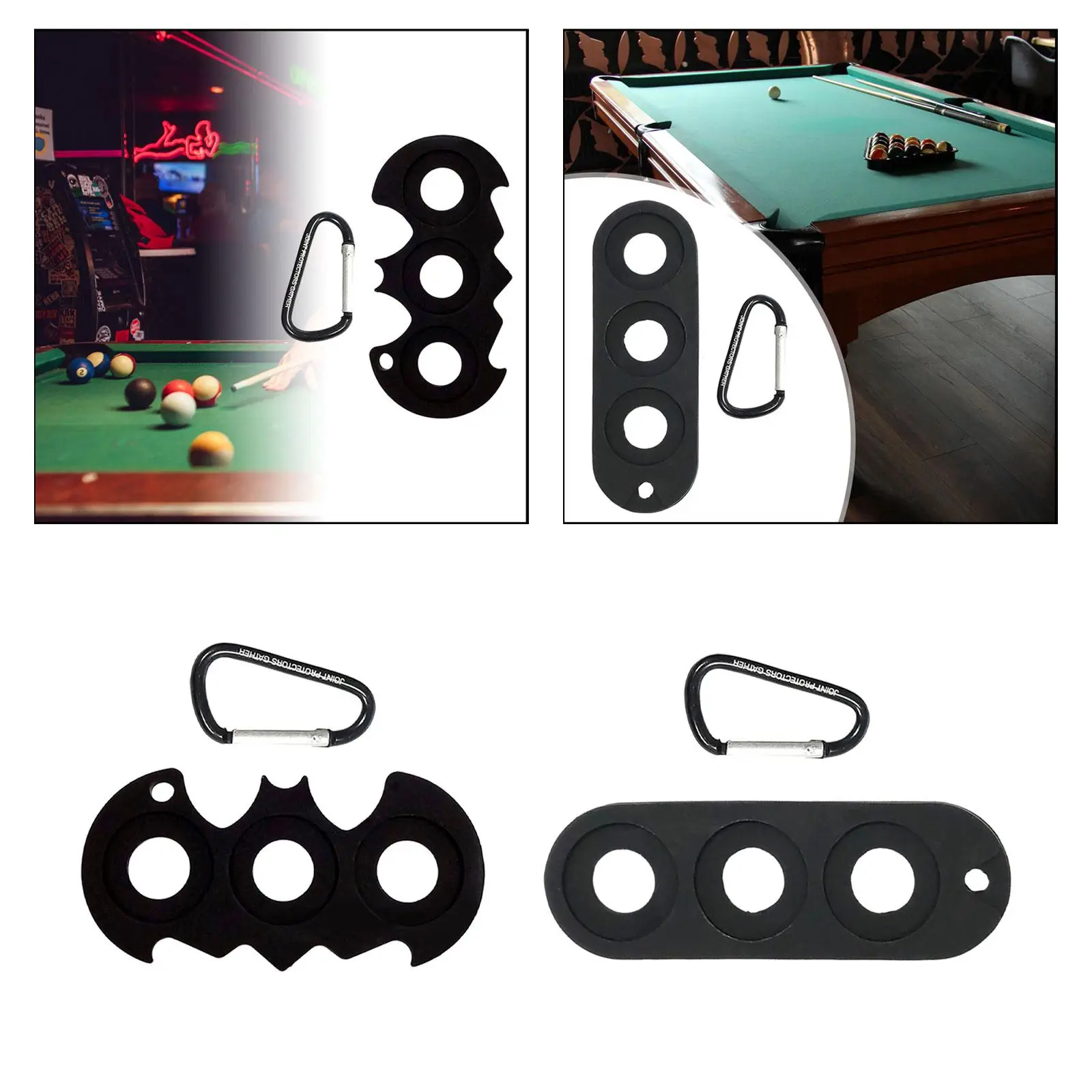 Pool Cue Joint Protector Holder Soft Silicone Protective Cue Tips Holder