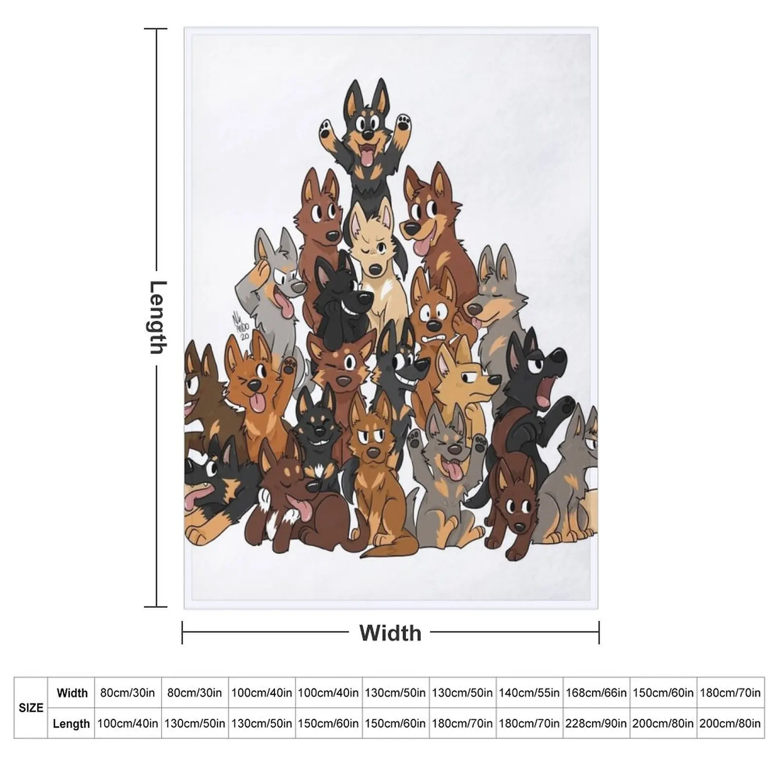 Kelpie Pile Throw Blanket couch cozy soft plush fuzzy picnic outdoor blanket