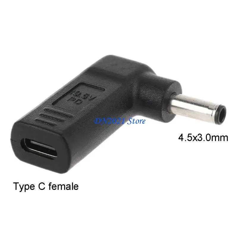 F3KE Power Adapter Type-C Female to 4.5x3.0mm Laptop Connector