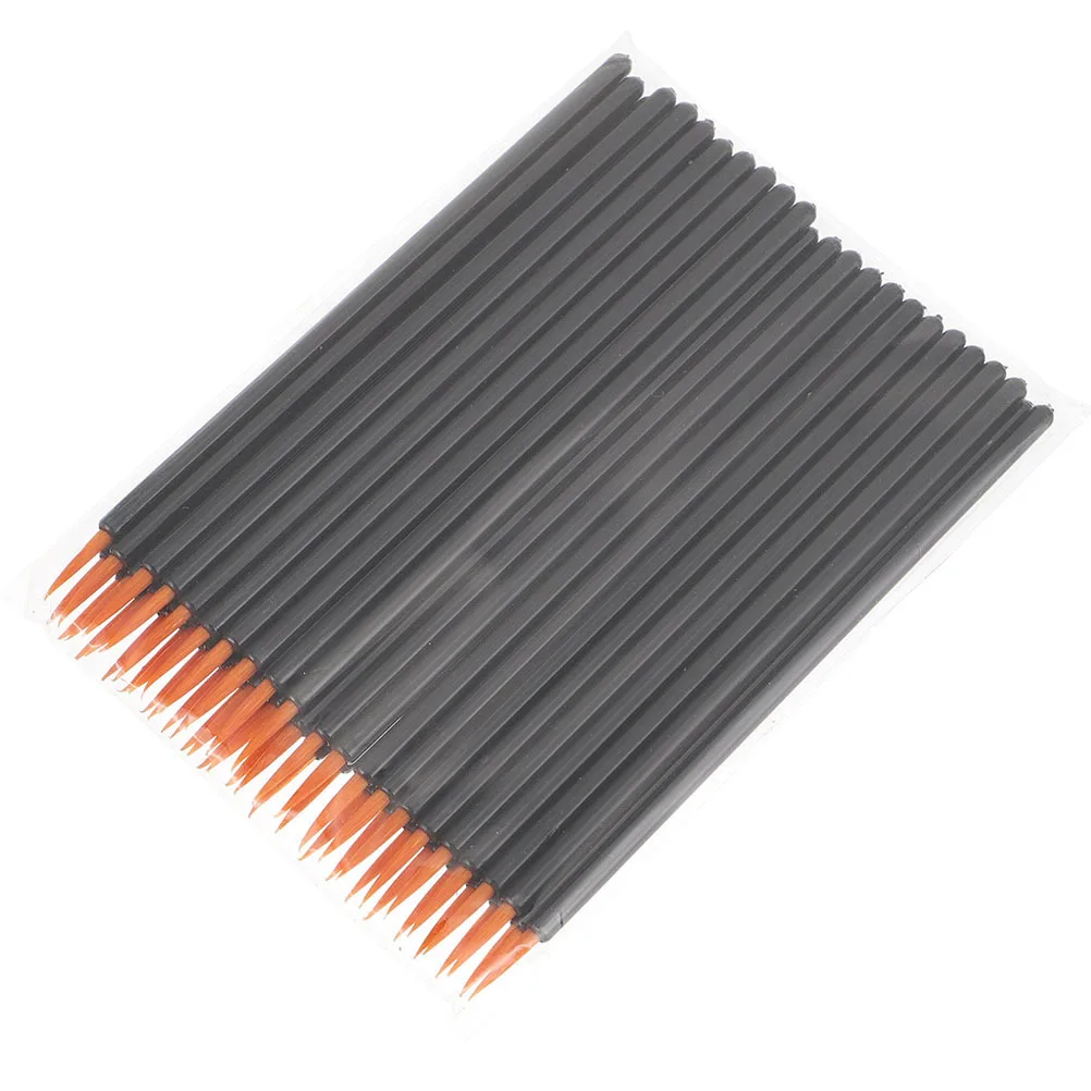 100 個アイライナーブラシ使い捨て人工繊維プロフェッショナルアプリケーターメイクアップアーティスト女性軽量ポータブル