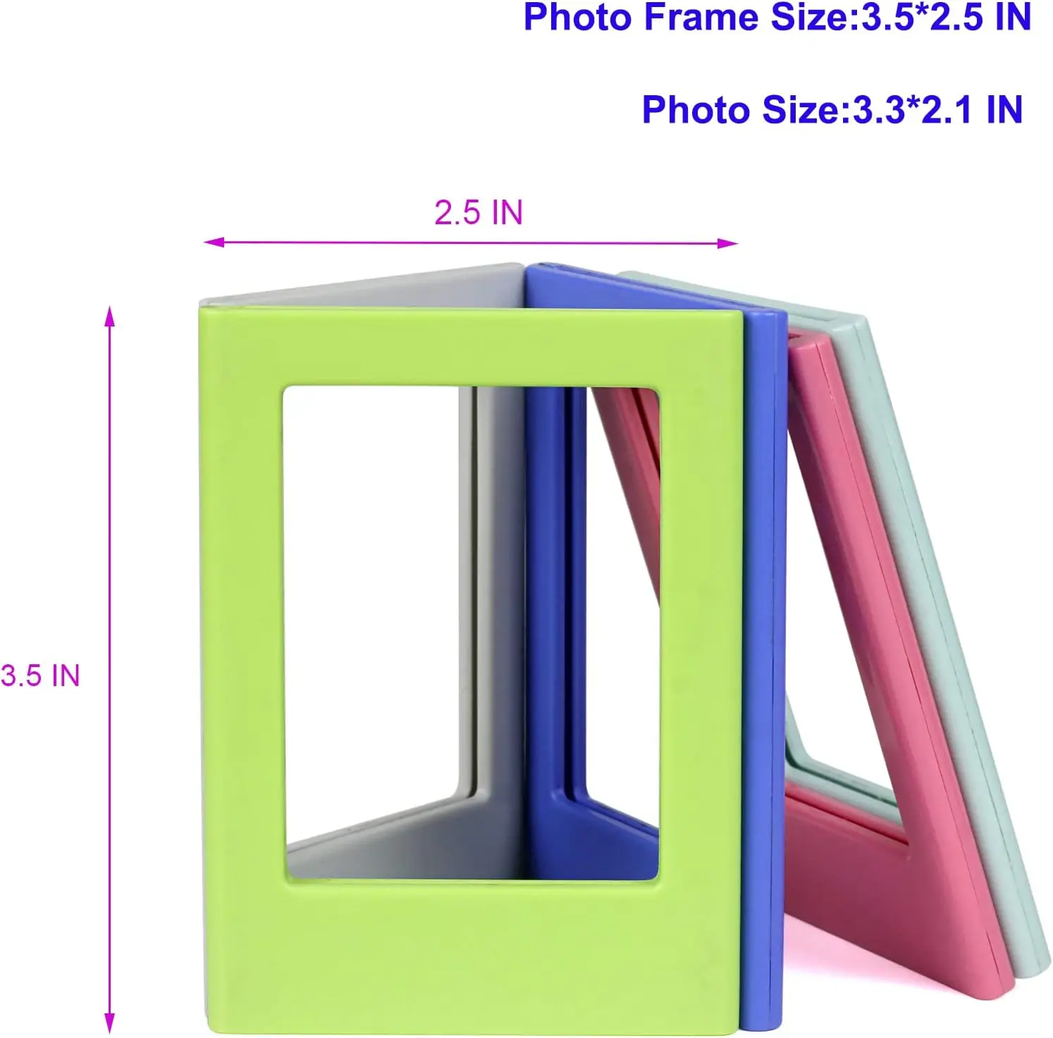 New DIY Magnetic Picture Frame 12 Pack 2x3 Picture Frame Mini Picture Frames Set For Polaroid Frame Instax Frame Photo Frames - Image 3