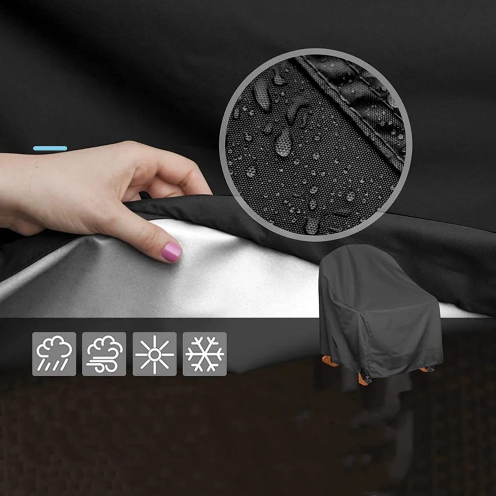 

Waterproof Dustproof Chair Cover Oxford Fabric Patio Rocking Chair Protector Outdoor Furniture Covers Garden Sun Protection