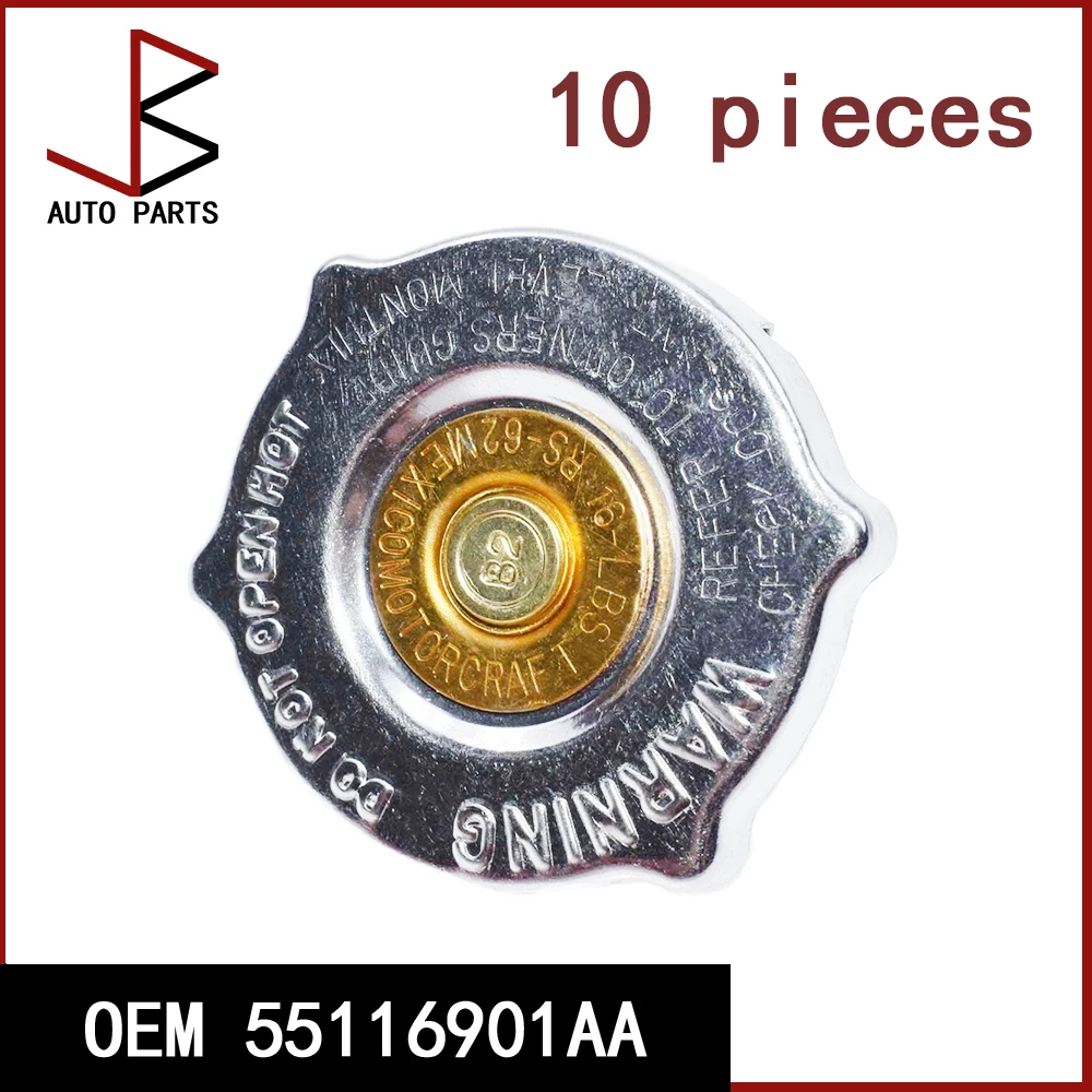 

10 шт. OEM 55116901 Крышка радиатора автомобиля AA подходит для Chrysler Dodge Jeep 2.4L 3.7L 4.0L 1993-2007
