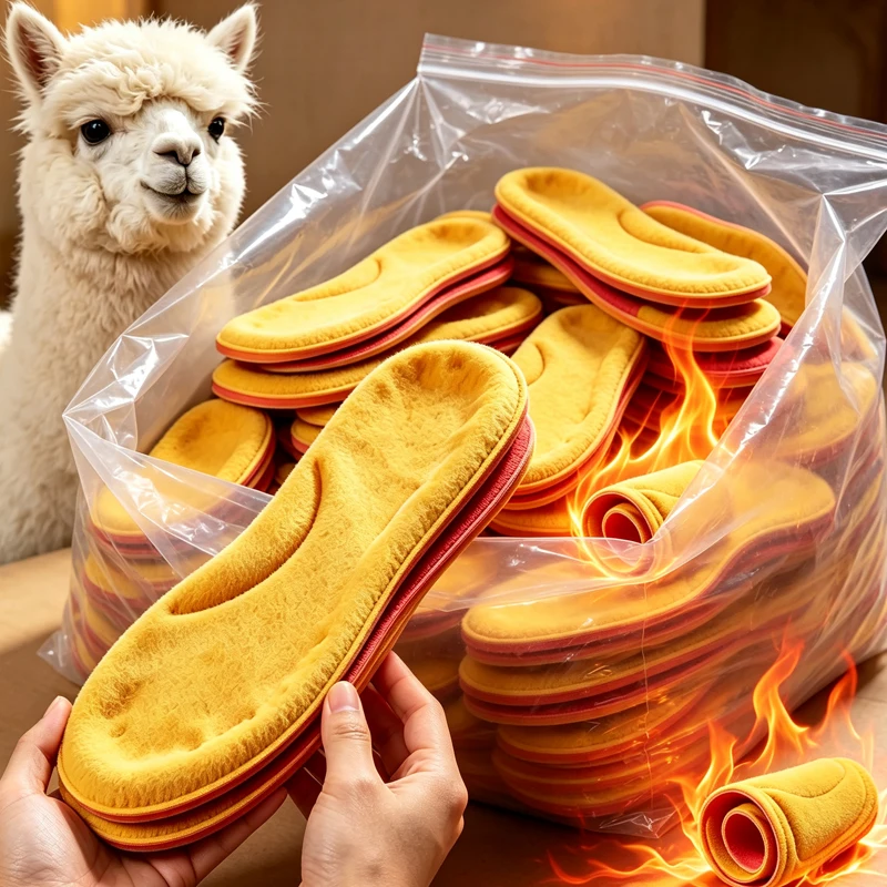 Thick Soft Comfort Insoles Unisex Thermal Warm Winter Arch Support Massage Shoe Pads Constant Temperature Men Women Shoe Pads