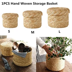 Handmade Woven Storage Basket Multi-purpose Snack Organizer Baskets