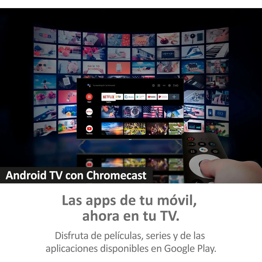 Haier Direct LED Full HD H32K702FG - 32 بوصة، تلفزيون ذكي، HDR، Dolby Audio، Android 11، Smart-TV، Google Assistant، Bluetooth