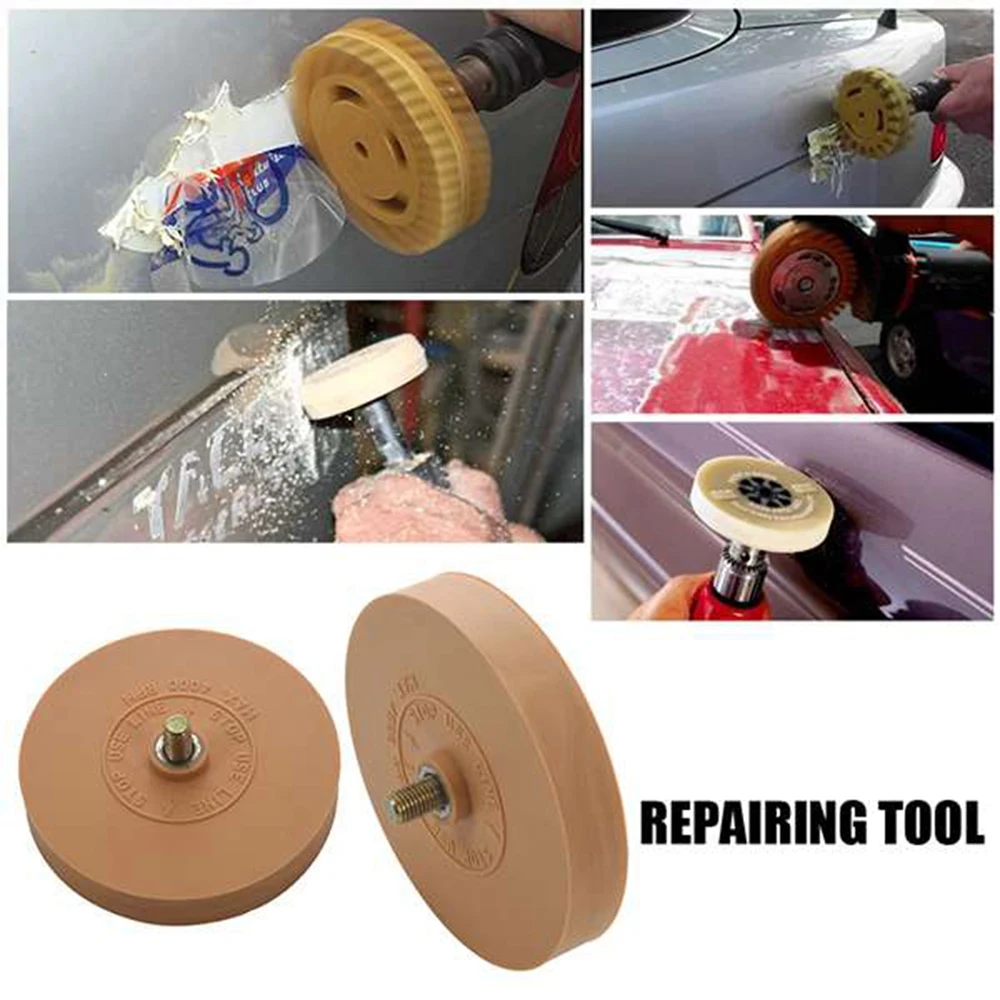 Car Decal Remover Pneumatic Rubber Remover Wheel Film Glue Removal Eraser Scraper Plate Paint Cleaner Polishing Tool