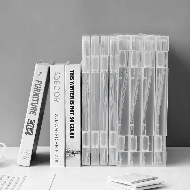 A4 Transparent Desktop Multifunctional File Folder Organizer Plastic  Box Home Office School Supplies