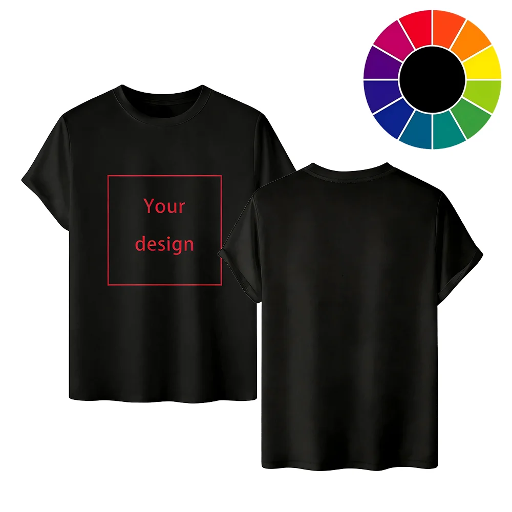 2026 VIP Custom T-Shirt DIY Personalized Pattern Printed High Quality Cotton Short Sleeve Top for Men And Women