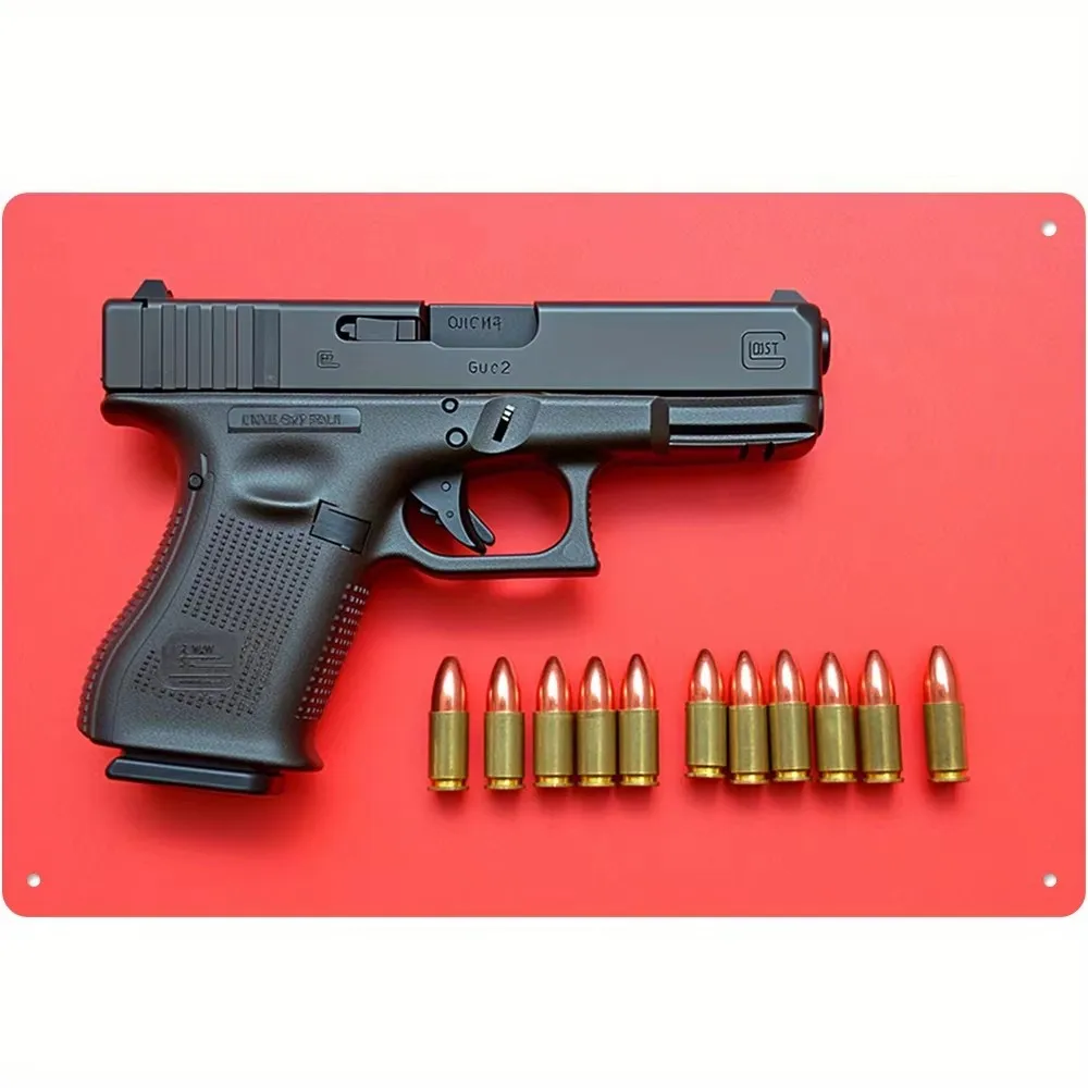 Pietro Beretta CO2 Luftpistole Vintage Metallschild Luftgewehr BBs Munition Wandtafel Männerhöhle Garage Weihnachten Hobby Deko Geschenk