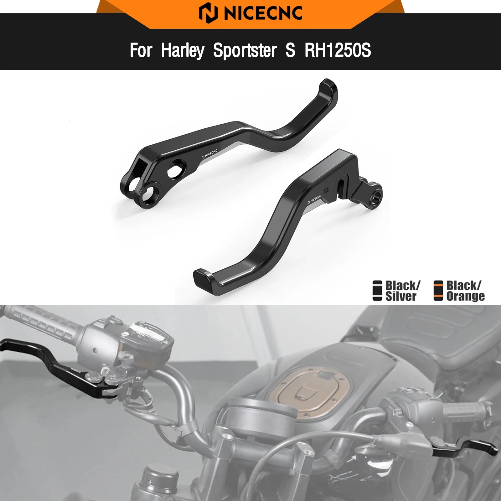 

For Harley Sportster S RH1250S 2021-2024 Short Brake Clutch Hand Control Levers Pan America 1250 RA1250 Nightster RH975 2022-24