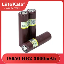 LiitoKala 100% nowa oryginalna bateria HG2 18650 3000mAh 18650HG2 3.6V rozładowanie 20A dedykowane do akumulatorów hg2 Power