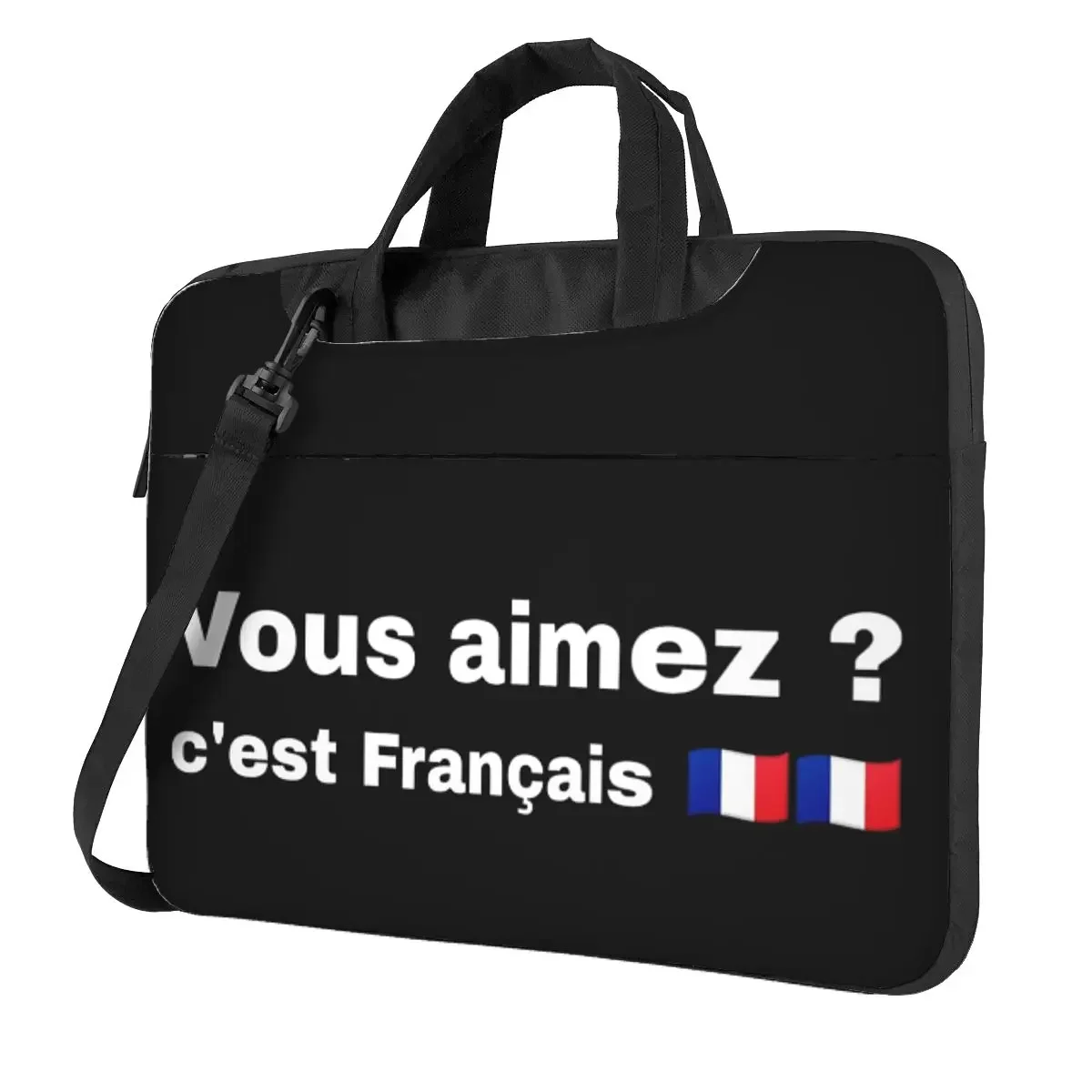

You Like It, It's French!!! Crossbody Laptop Bag Case Computer Bag Resistant Protective Notebook Pouch for Macbook Pro Lenovo