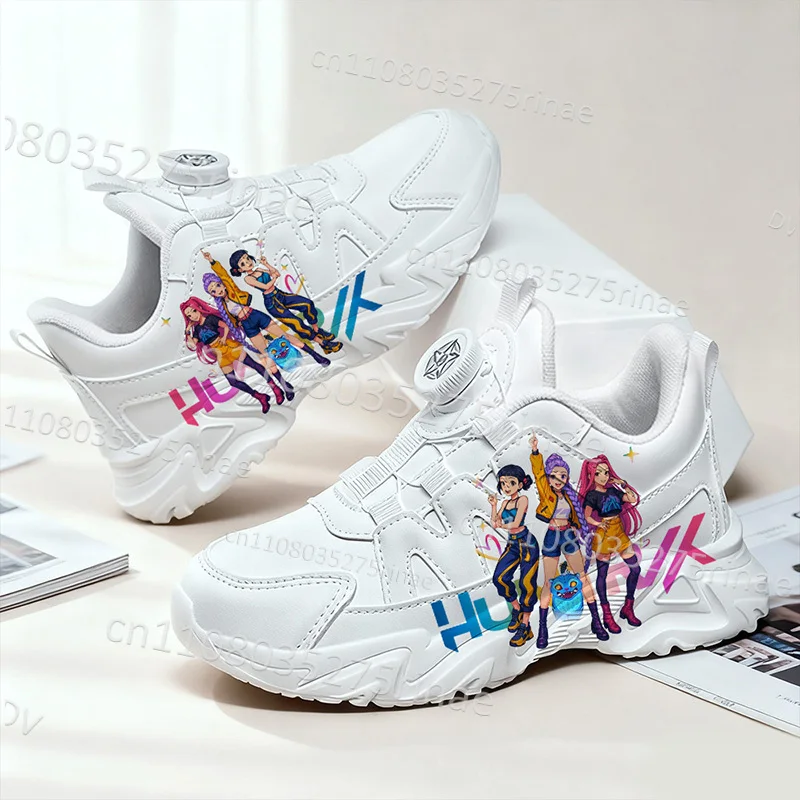 Chaussures tendance K-Pop Demon Hunters pour enfants, semelle épaisse et soutien de la voûte plantaire de haute qualité, durables, pour garçons et filles, cadeau idéal