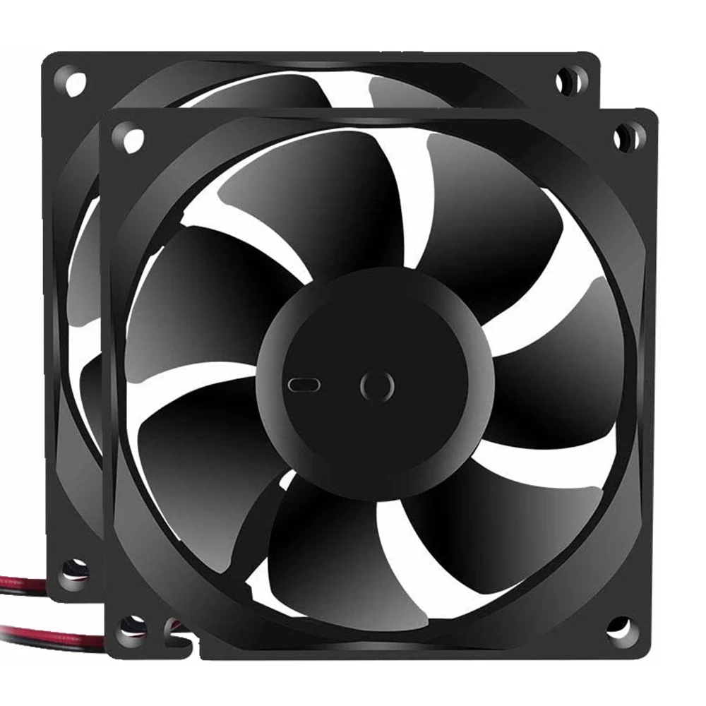 

2 PCS 4500RPM 80x80x25mm Fan DC 12V 24V 8025 Brushless Cooling Fan for Cooling PC Computer Case CPU Coolers Radiators