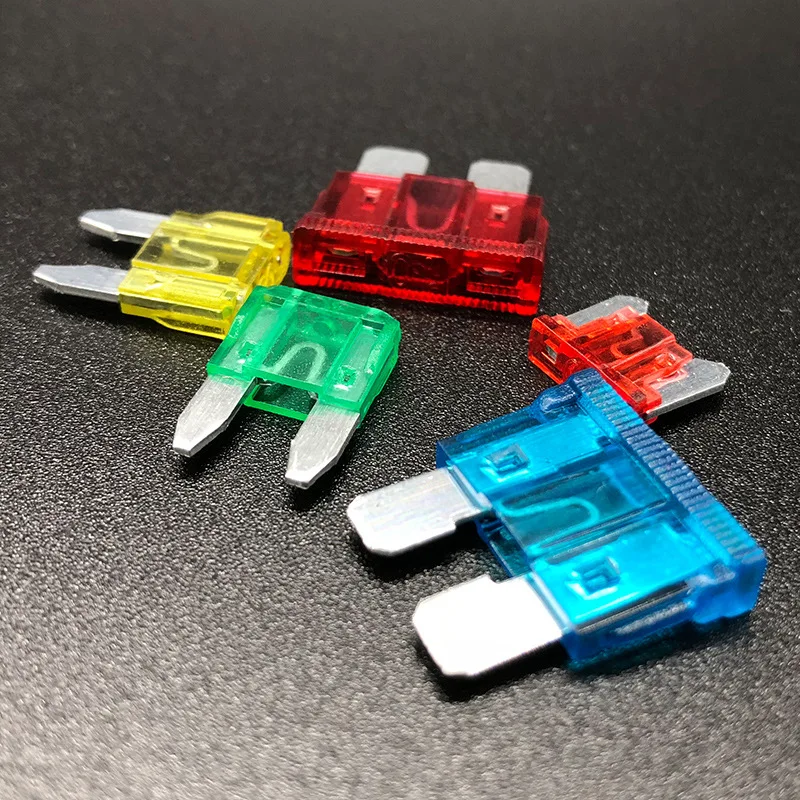 10Pcs Car Blade Fuses Colorful Transparent Design Reliable Circuit Protection Automotive Electrical Systems, Ideal Spare Fuses