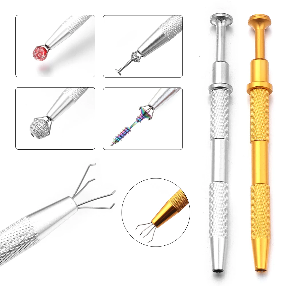 

IC Chip Remover Tool Electronic Component Extractor Puller Diamond Jewelry Claw Tweezers for Small Parts Pickup Hand Tools