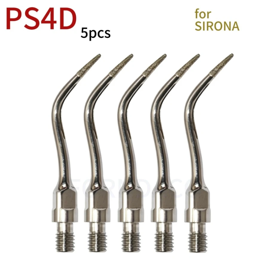 5pcs PS4D Dental Ultrasonic Scaler Tips for dentist dental equipment teeth whitening scaling tip handpiece for Sirona PS4D