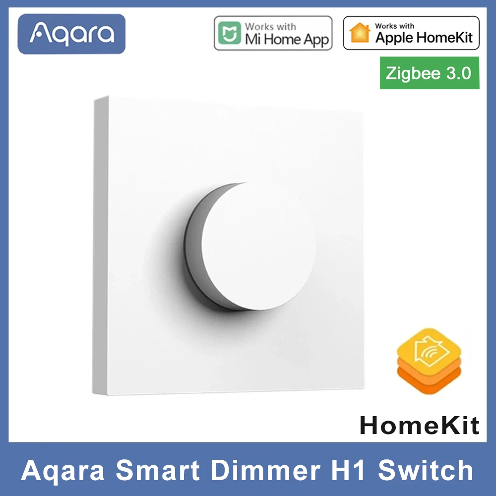 

Aqara Smart Dimmer H1 Switch Wireless Intelligent Adjustment Off Light Brightness Smart Home Zigbee 3 Remote Control For Homekit