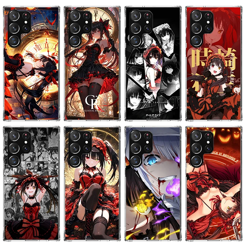 Date A Live Tokisaki Kurumi Phone Case For Samsung Galaxy S26 S25 Edge S24 S23 Ultra S22 Plus S21 S20 FE Soft TPU Back Cover Fun