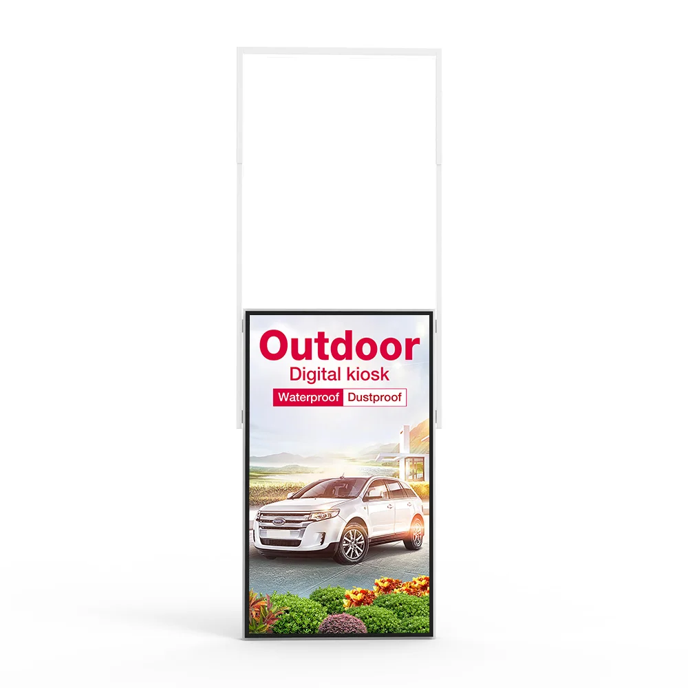 Schermo di visualizzazione peretro la finestra Display LCD Vetrine del negozio Pannello interattivo per display pubblicitario LCD per finestre