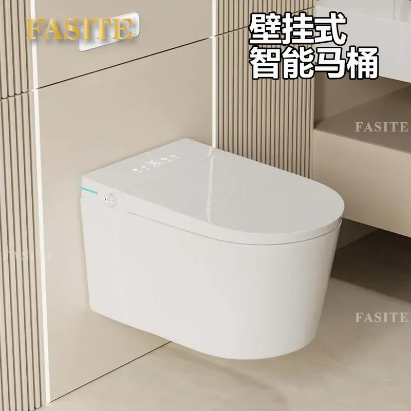 For Wall Mounted Smart Toilet Induction Flush Concealed Hanging Integrated Wall Discharge Water Free Tank Bathroom Fixture