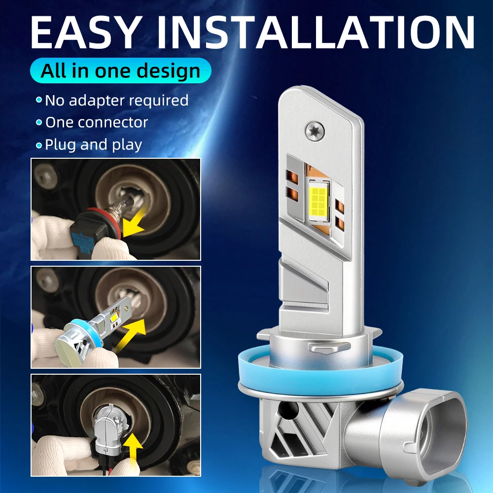 H8 H9 H11 Mini Led …