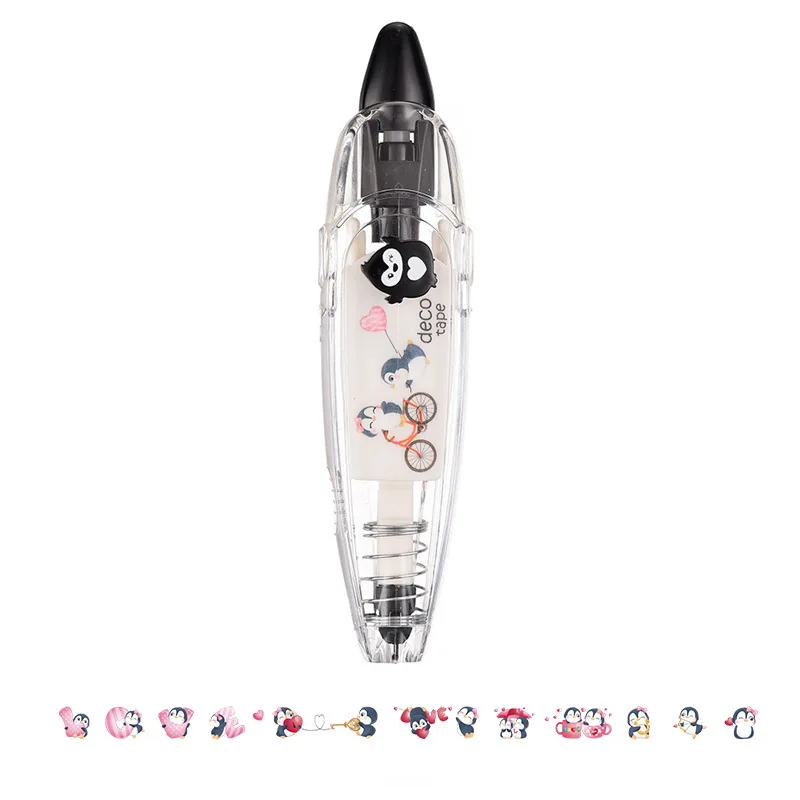 Kawaii Penguin Bow Shoes Cartoon Decorative Correction Tape Korean Cute DIY Corrector Diary Stationery School Supplies Gift