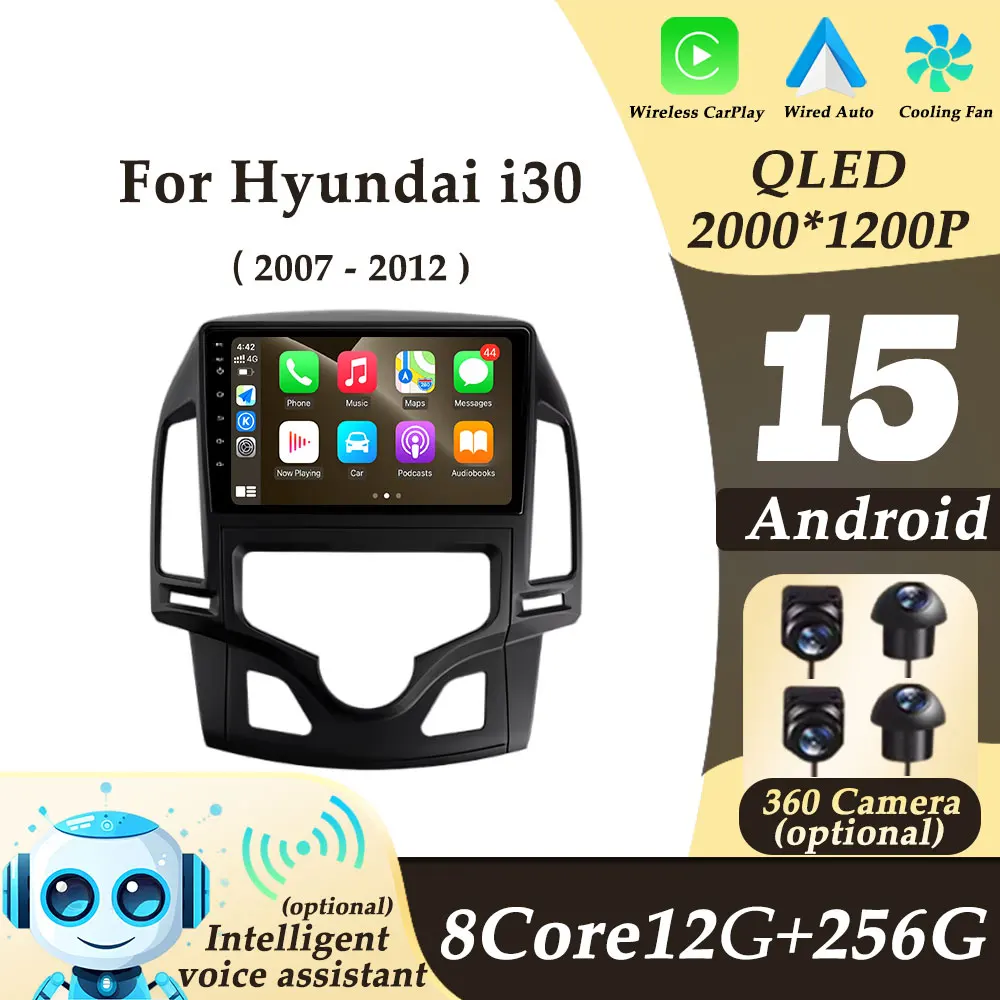 

Left Hand Drive for Hyundai i30 2007 - 2012 Car Radio Video Audio Multimedi Player Wireless CarPlay Android Auto Split Screen BT