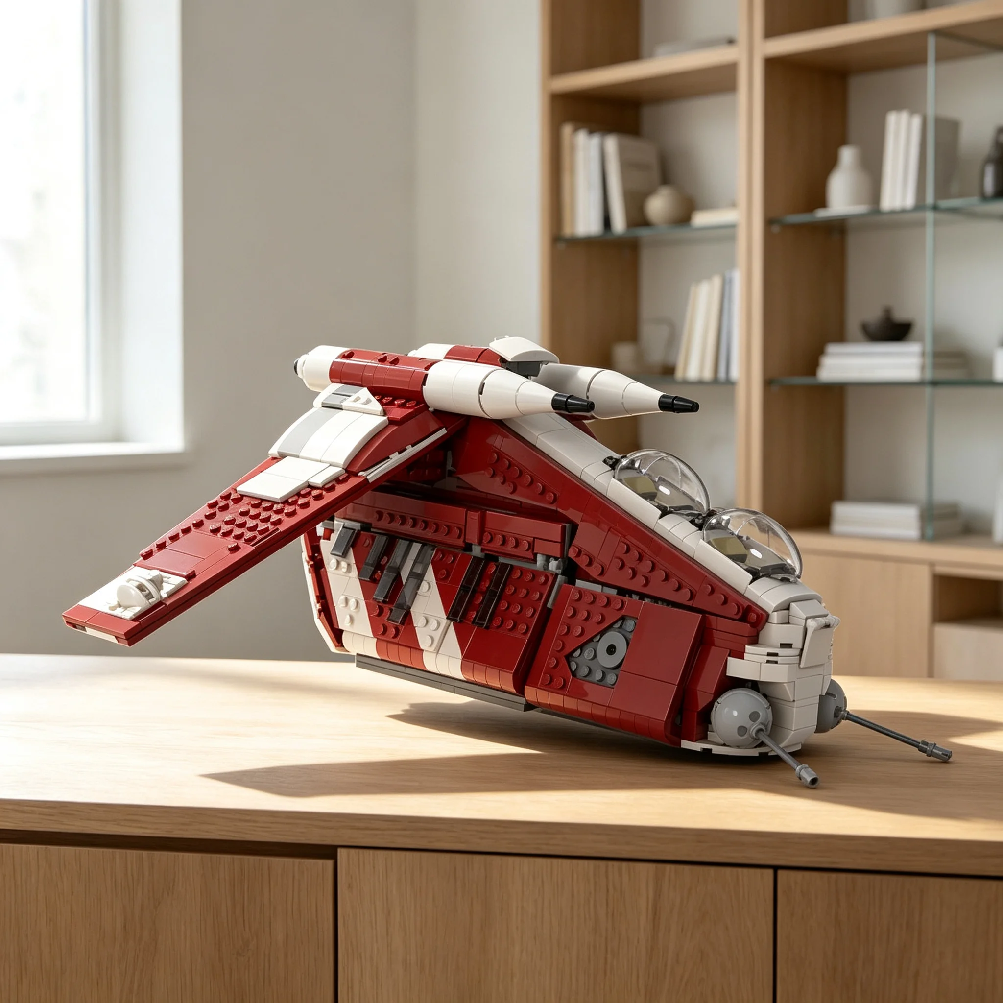 1161pcs MOC Star Battle Coruscant Guard Gunship Facelift Summer Model Building Blocks Construction DIY Creative Assemble Craft