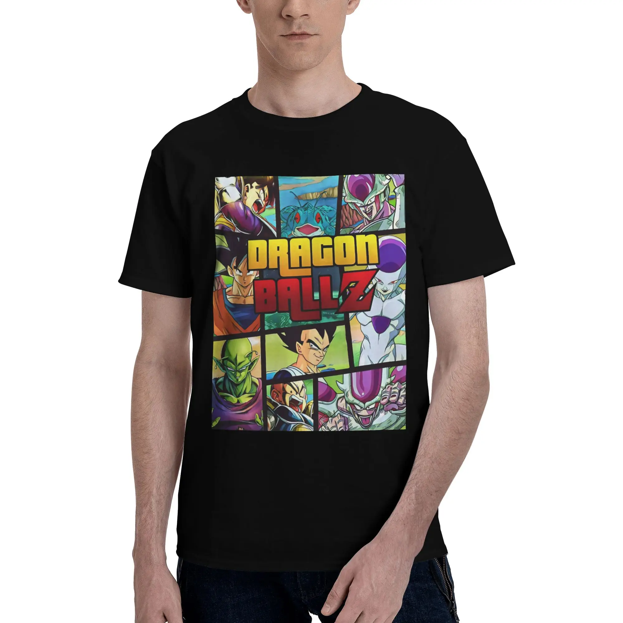Camiseta de algodón 100% con gráfico divertido de Sagas Freeza Saga, camisetas Bandai Dragon Ball para hombres