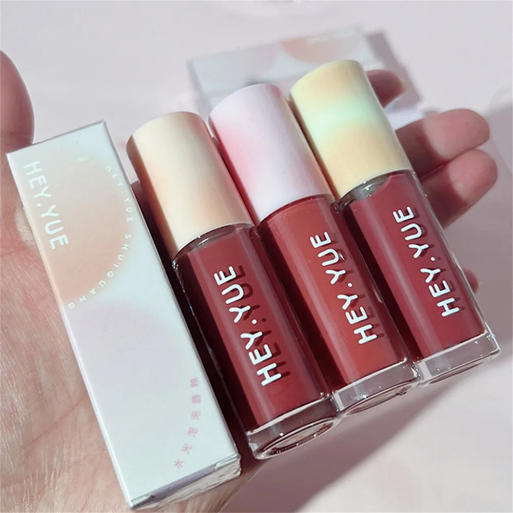 Lipstick Lasting Fuller Lips Luminescent Energetic Water Light Bubble Lip Glaze Non Sticky Lip Care Gloss Moisturizing Soft