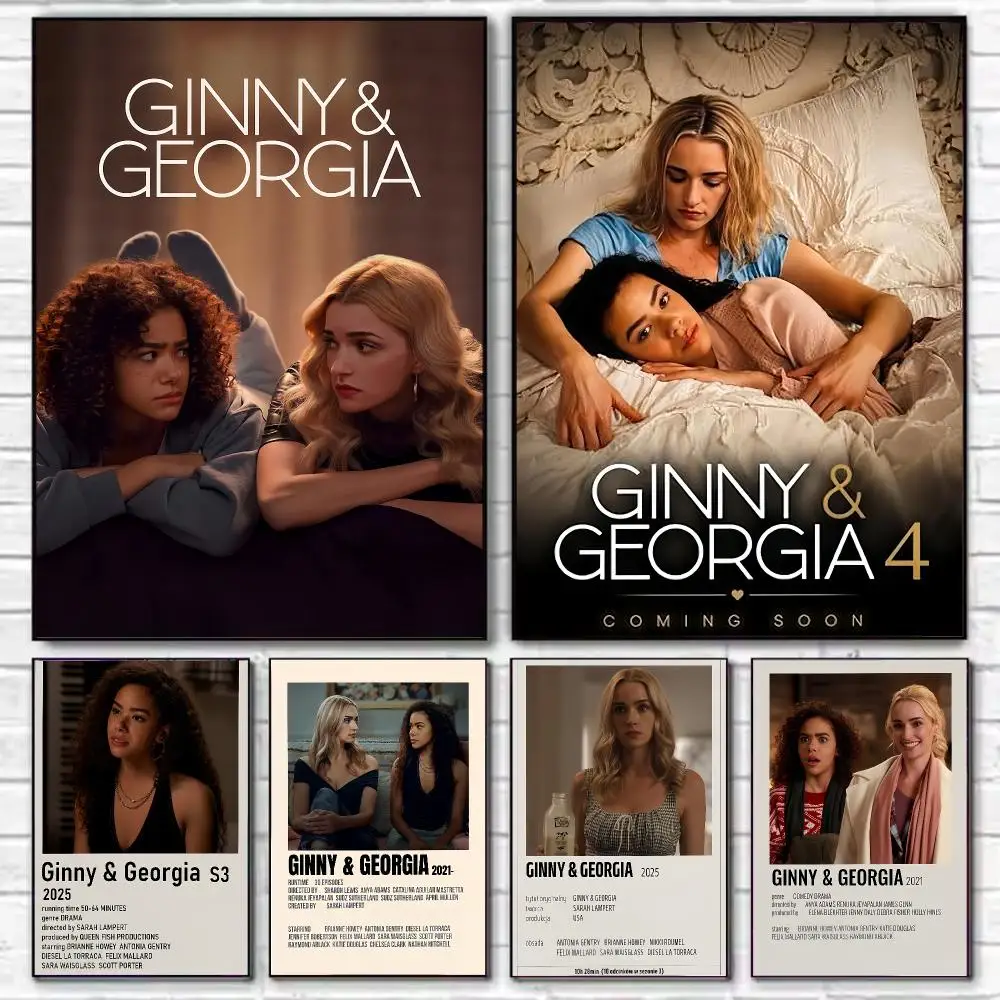 TV Series Ginny & Georgia Poster Chic HD PP Paper Wall Art Living Room Bedroom Cafe Office Home Decor Gift