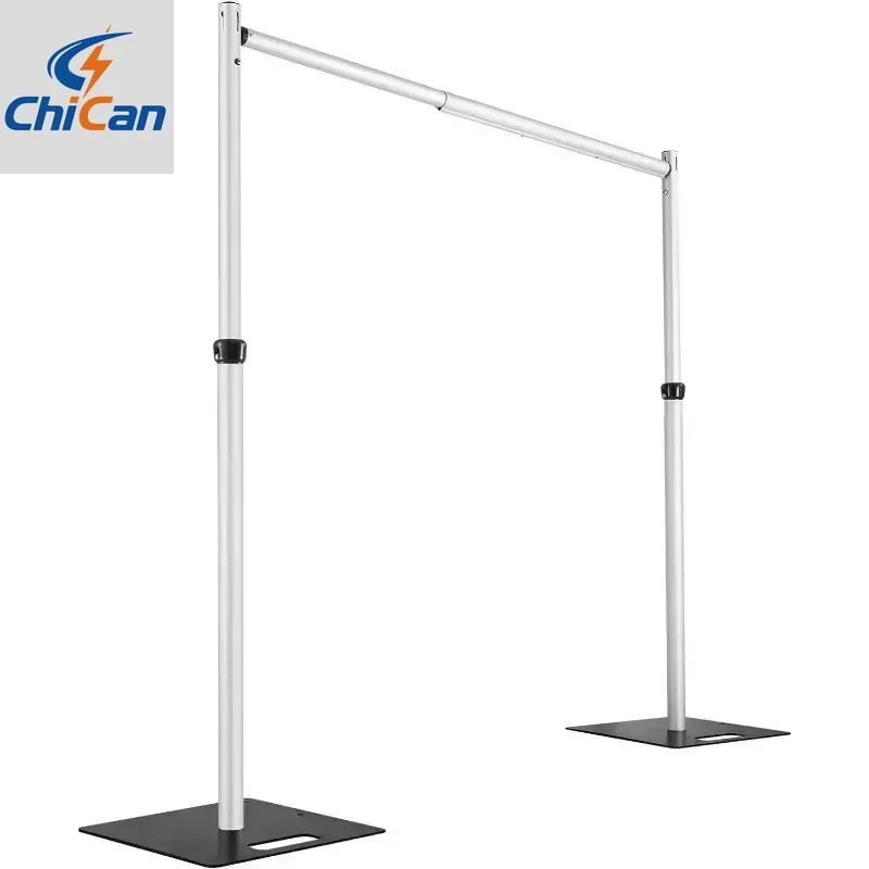 

【Hot】3X3M Telescopic Pipe and Drape Backdrop Stand Applicable To Exhibition Wedding Curtain Decoration Portable Aluminum Pipes K