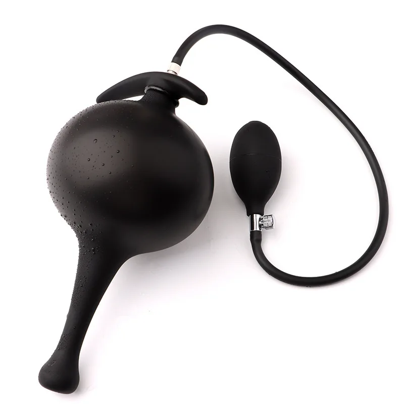 Separated From Long Beads  Anal Dilator Backyard Masturbator Sex Products Silicone Bowling Backyard Inflatable Anal Plug Can Be