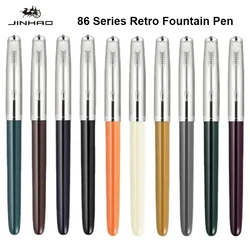 Jinhao 86 Fountain Ink Pen Classic Multi-Color Metal Iridium Tip Smooth Writing Pens High-Value Business Gift School Accessories