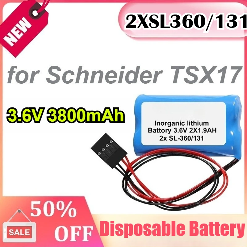 

2XSL360/131 3.6V 3800mAh for Schneider TSX17 Disposable Battery