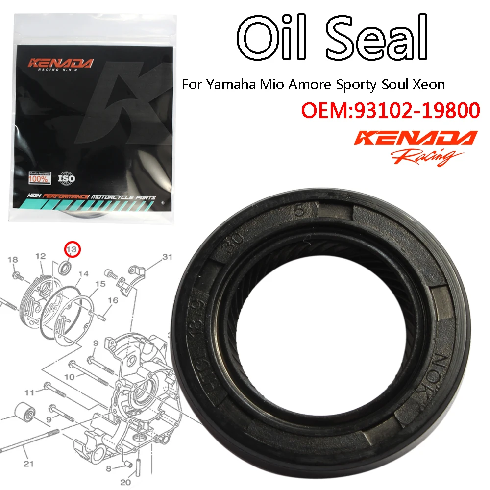 

KENADA Racing For Yamaha Mio Amore Sporty Soul Xeon Magneto Oil Seal