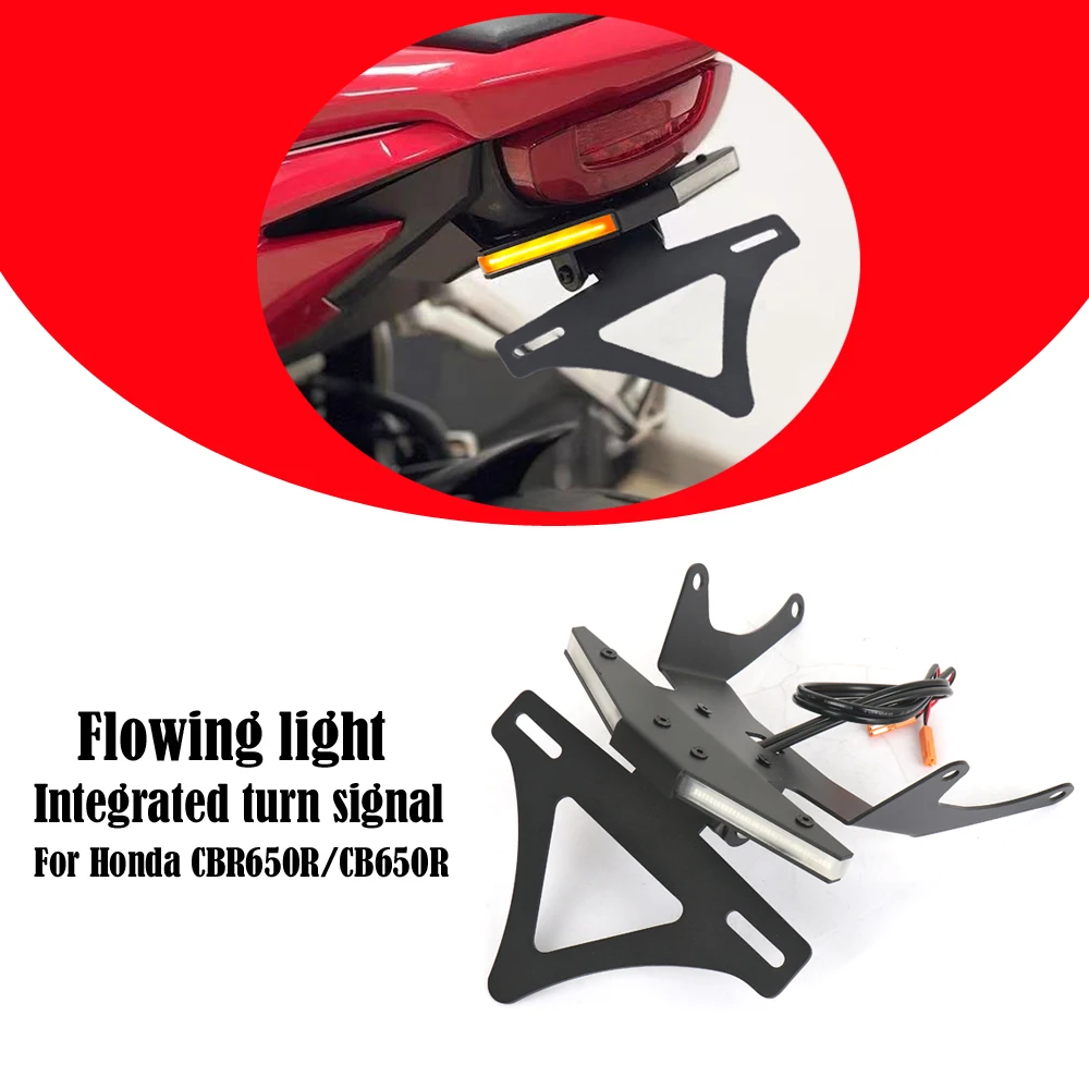 

License Plate Bracket Holder For Honda CBR 650R CB650 R 2021 2022 2023 2024 2025 NEW Motorcycle Rear Short Tail Bracket Kit