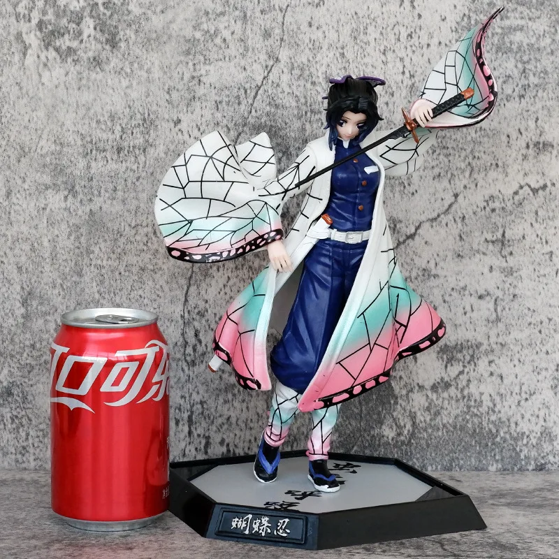 30cm Anime Kochou Shinobu Himejima Gyomei Battle Ver. Gk Pvc Action Figure Statue Collectible Model Kids Toys Doll Gifts