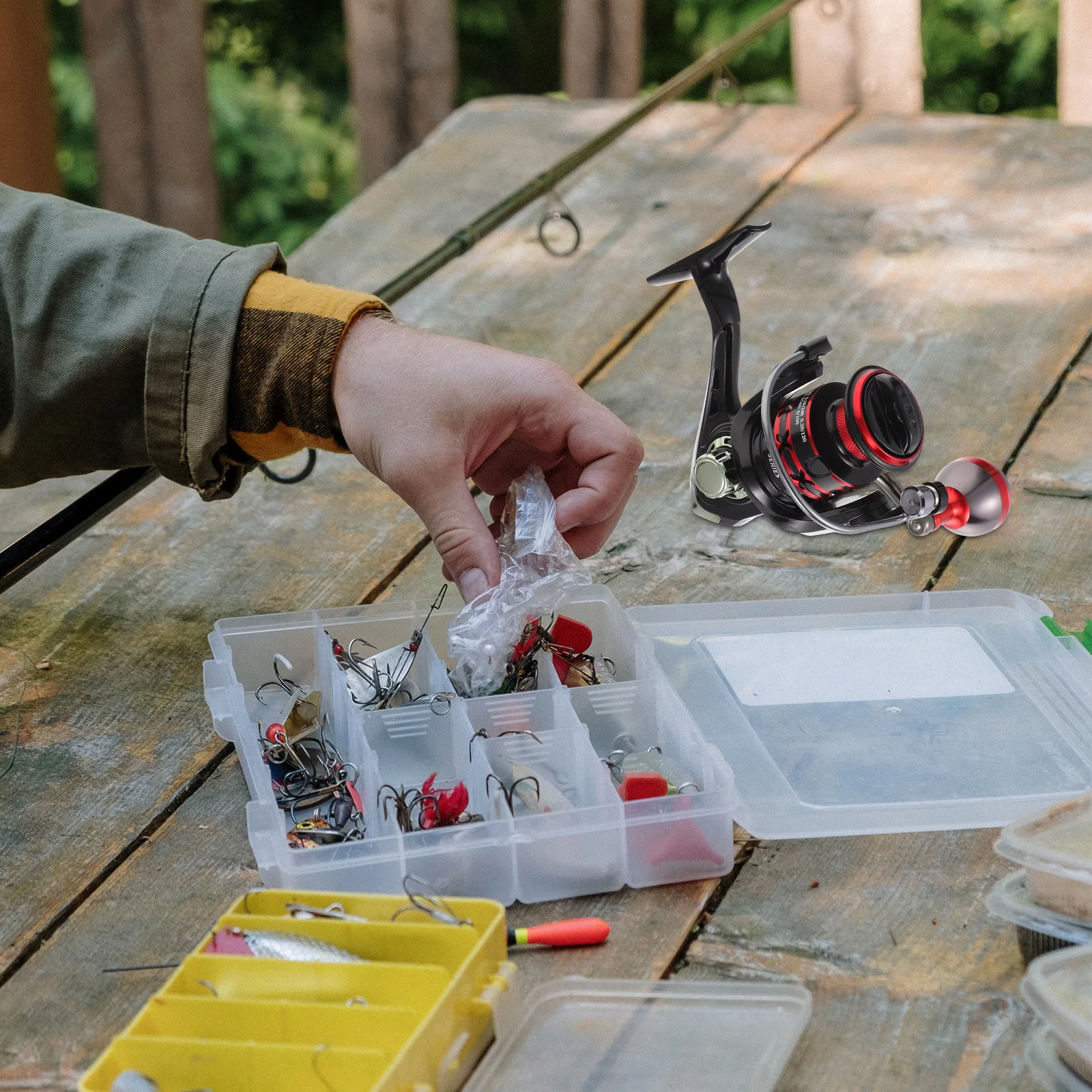 

1Pcs Fishing Reel High Strength Ultra Thin Body Lightweight Outdoor Travel Lake Fishing Gear Accessory