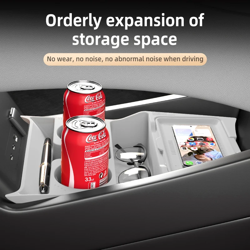 2025 BYD 시리온 8 시리온8 실리콘 센터 콘솔 하단 수납함 탕 L 중앙 제어 오거나이저 매트 자동차 내부