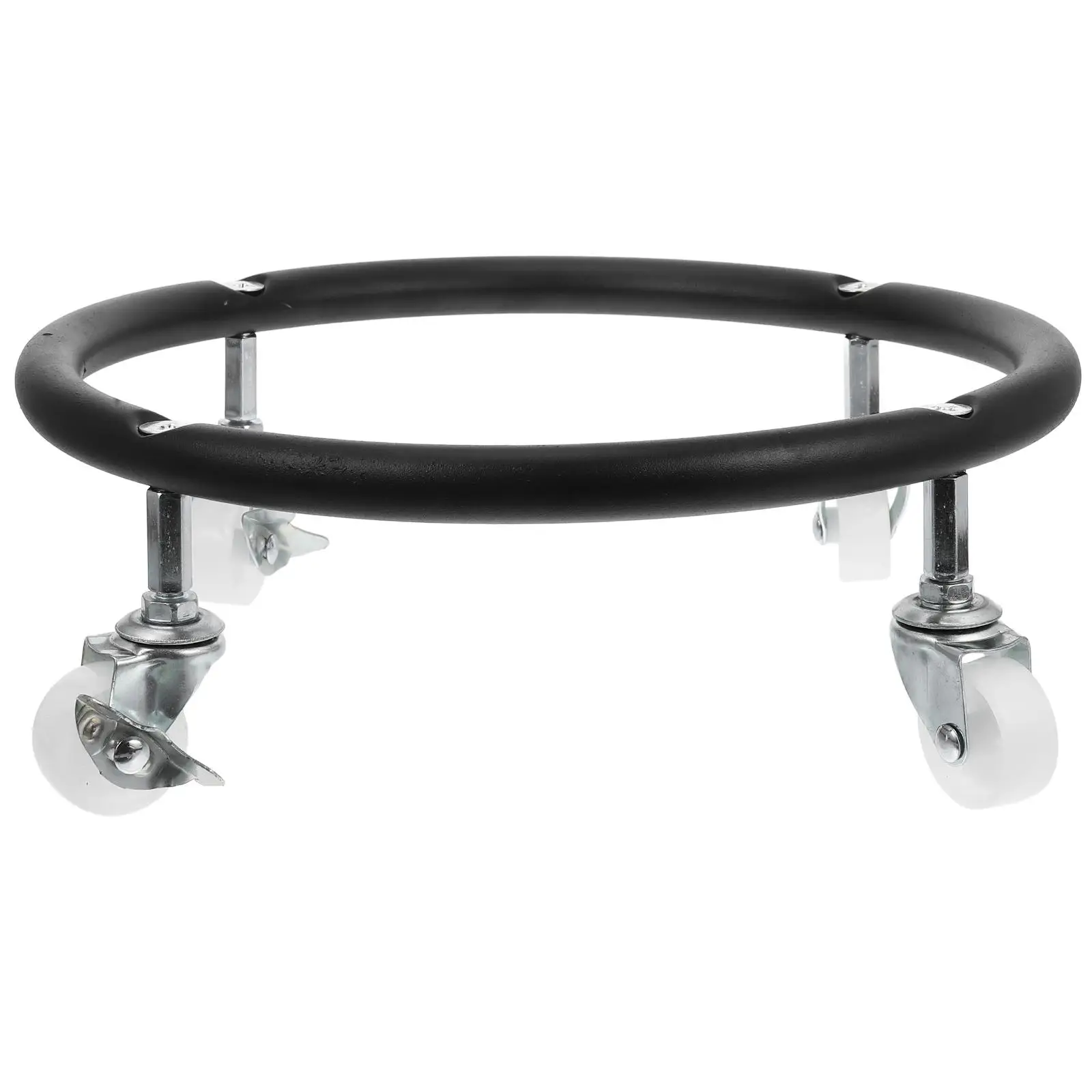 

Stainless Steel Propane Tank Holder Gas Cylinder Stand Swivel Wheels Brakes Thickened Pipes Household Black Various