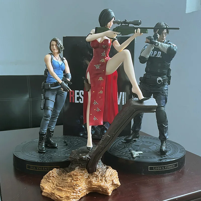 Biohazard Game Figure Biohazard Ada Wong Figure Jill Valentine Leon Kennedy Anime Figure Collection PVC Model Birthday Gifts