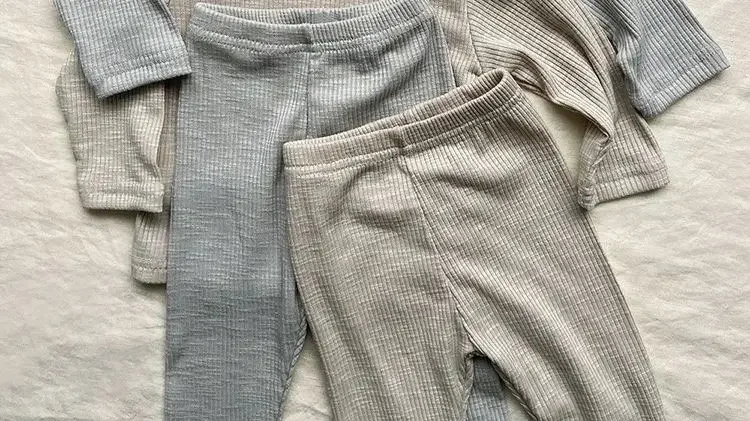 Herbst Winter Brach Thermo-unterwäsche Anzug Baby Kleidung Sets Jungen Mädchen Pyjama Sets Baby Warme Nachtwäsche Kinder Kleidung – Detail 15