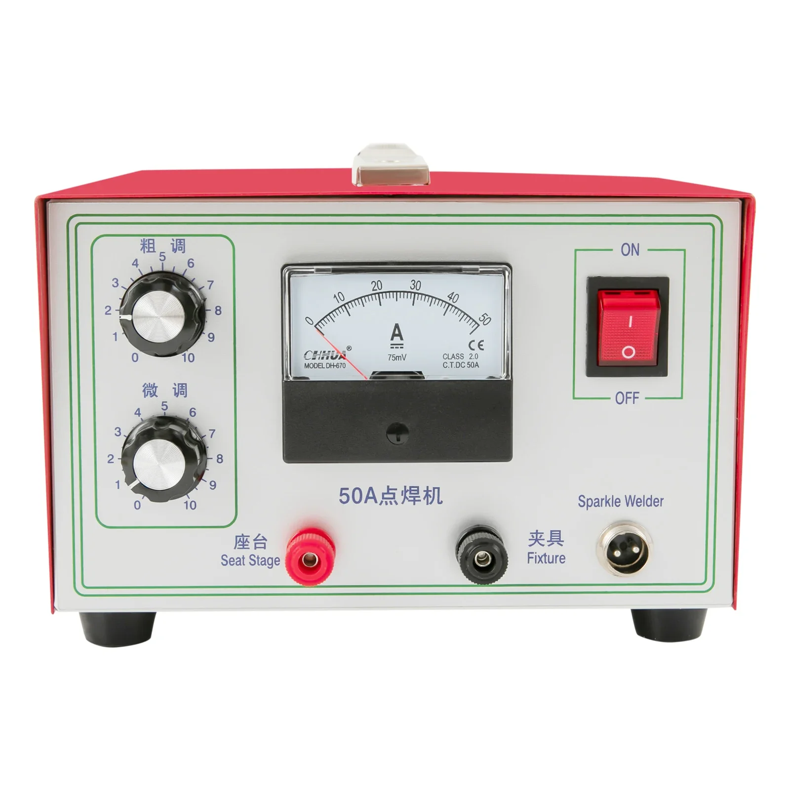 50A Jewellery Welding Machine for the Rapid Welding of Platinum, Gold, K-gold, Silver, Copper, and Iron 110V 500W