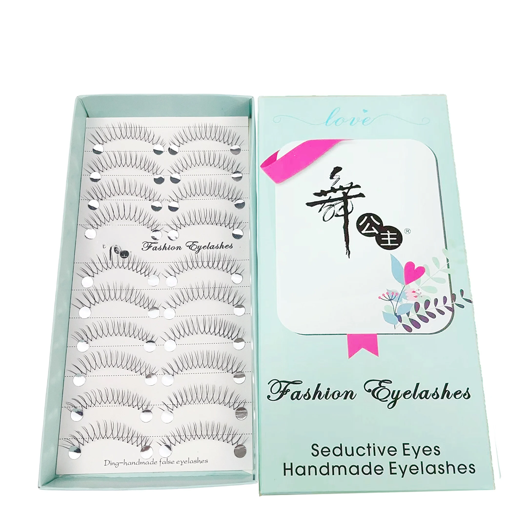 10 Paar falsche Wimpern im Anime-Stil, 11 mm, gekräuselt, C-förmig, Dicke 0,07, keine Verformung – Detail 7