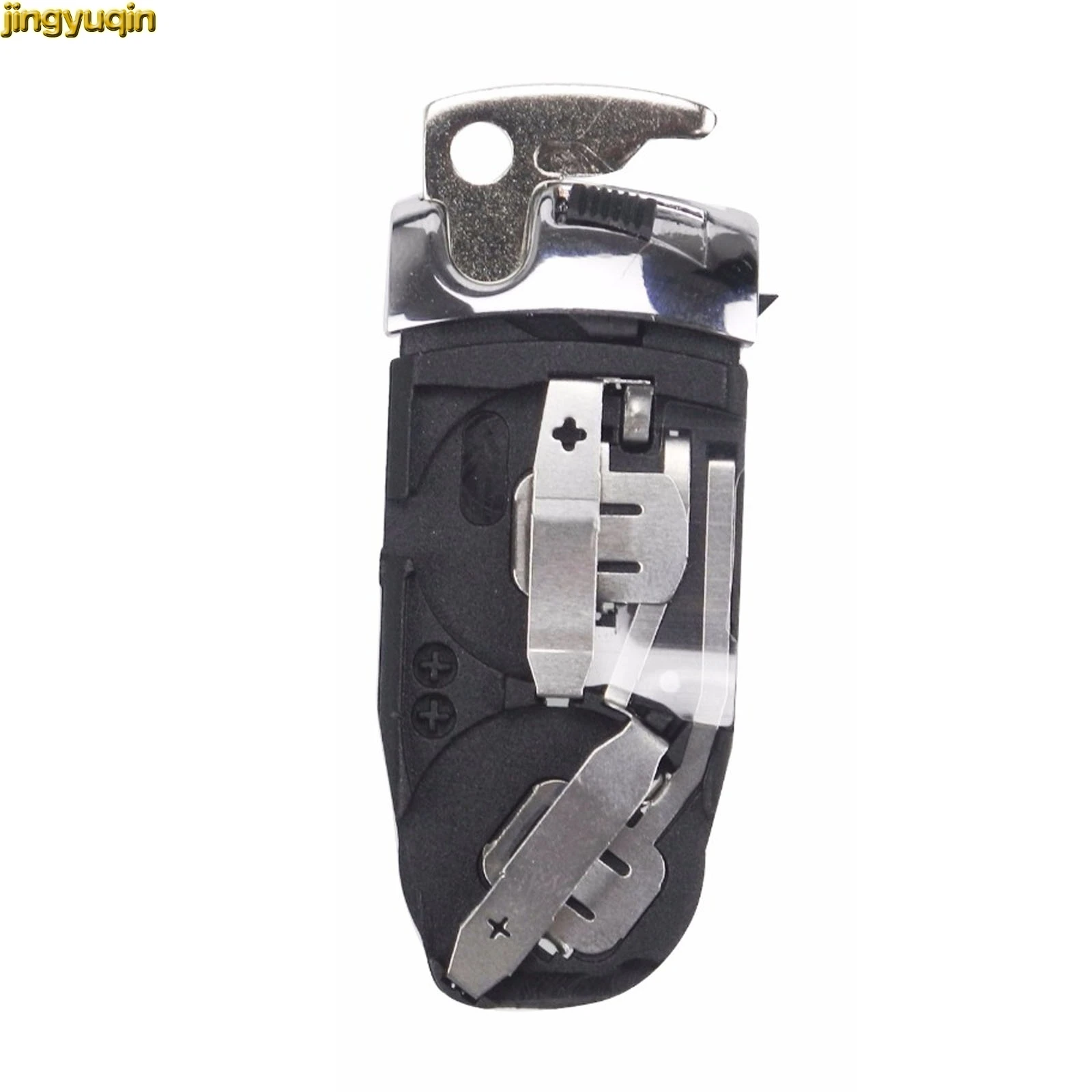 Jingyuqin Remote Car Key Shell Battery Holder Clamp Fob Case For Mercedes Benz C E R S CL GL SL CLK SLK W203 2/3/4 Buttons