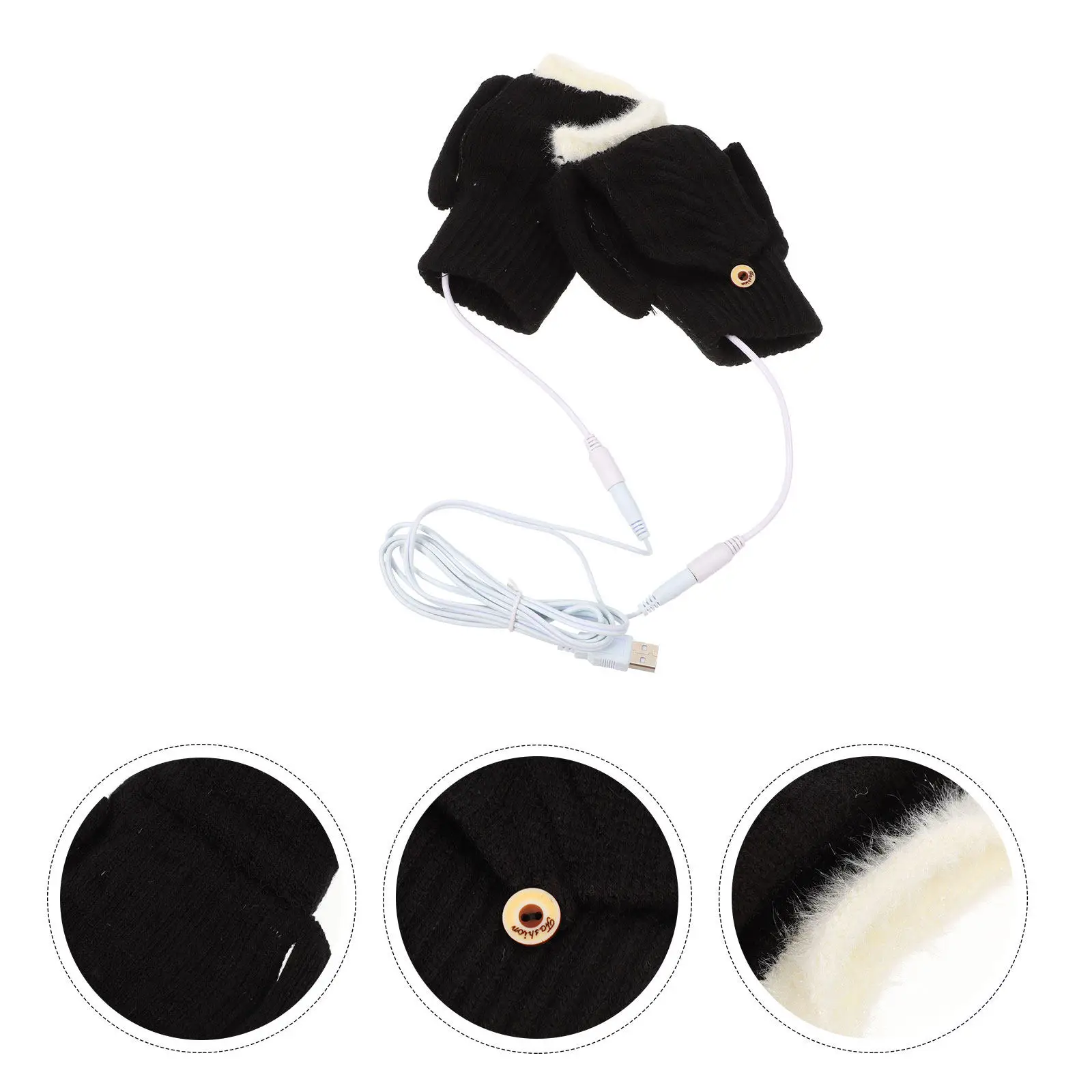 

1 комплект перчаток с подогревом, зимние перчатки с USB-подогревом для мужчин и женщин, термоперчатки для катания на лыжах, теплые перчатки для занятий спортом на открытом воздухе, теплые грелки для рук