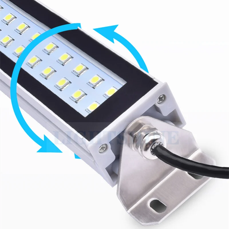 Imagem -02 - Led Máquina Ferramenta de Trabalho Luz Torno Cnc Iluminação 220v Liga Alumínio à Prova Impermeável Água e Óleo à Prova d 24 Água Três Lâmpada 24v Parafuso Fixação